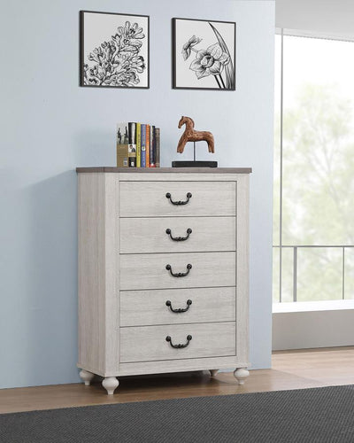 Stillwood - 5-Drawer Chest - Vintage Linen.