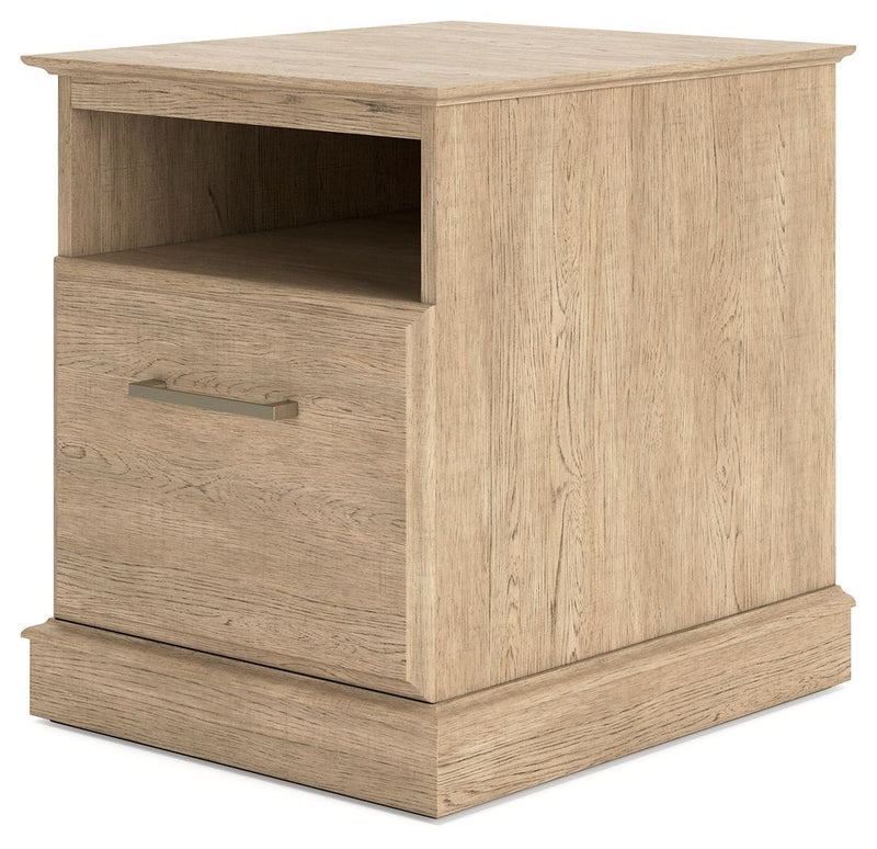 Elmferd - Light Brown - File Cabinet.