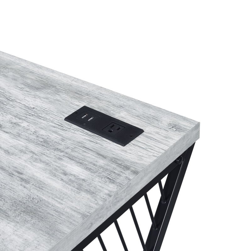 Collick - Writing Desk - Weathered Gray & Black Finish - Grand Furniture GA