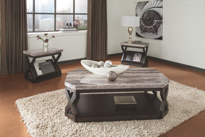 Radilyn - Grayish Brown - Occasional Table Set (Set of 3).