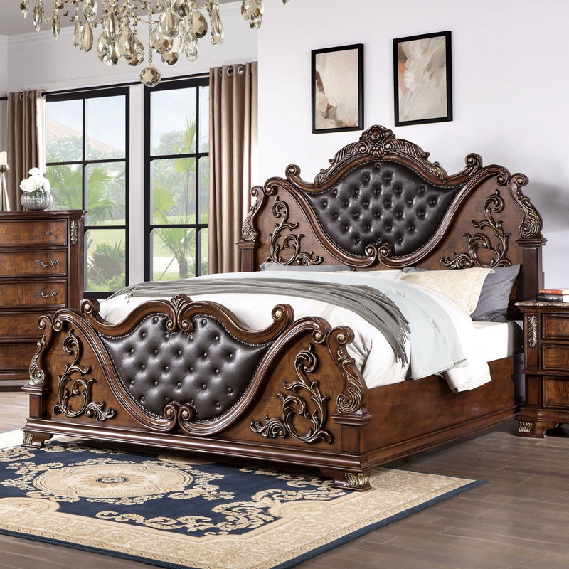 Esparanza - King Bed - Brown Cherry