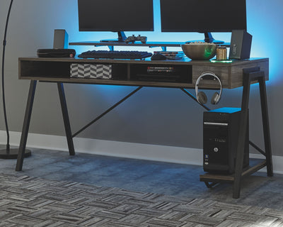 Barolli - Gunmetal Gray - Gaming Desk.