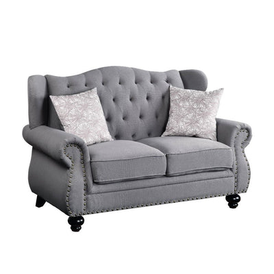 Hannes - Loveseat - Gray Fabric - Grand Furniture GA