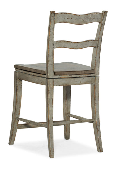 Alfresco - La Riva Ladder Back Swivel Counter Stool.