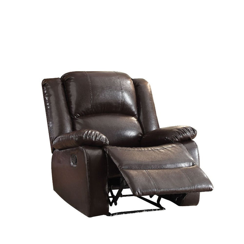 Vita - Recliner - Espresso PU - Grand Furniture GA