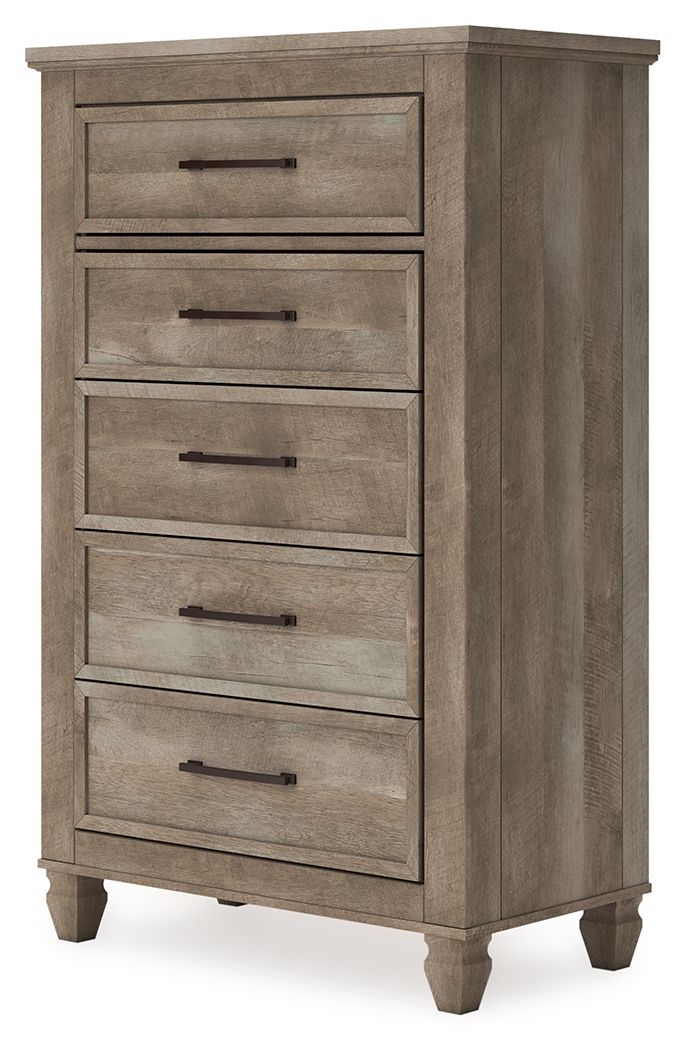 Yarbeck - Sand - Five Drawer Chest.