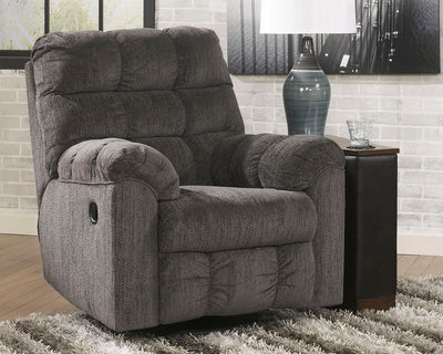 Acieona - Slate - Swivel Rocker Recliner - Grand Furniture GA