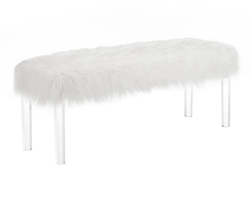 Fatima - Bench - White - Grand Furniture GA