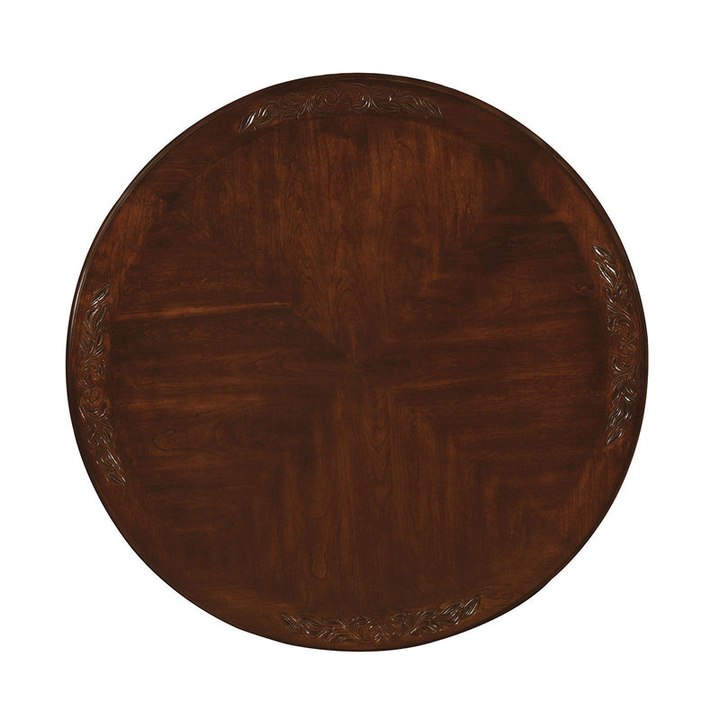 Elana - Round Dining Table - Brown Cherry - Grand Furniture GA