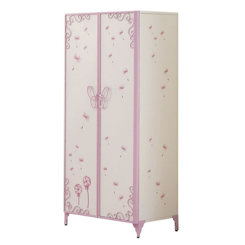 Priya II - Wardrobe - White & Light Purple - Grand Furniture GA