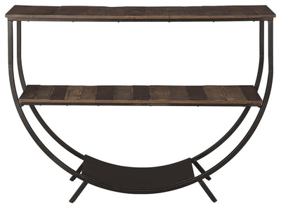 Lamoney - Gray / White/brown - Console Sofa Table