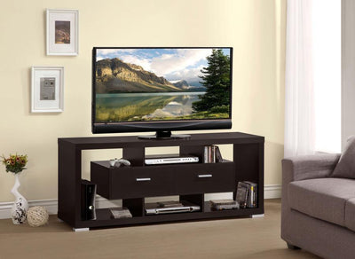 Darien - Geometrical 2-drawer Rectangular TV Console.