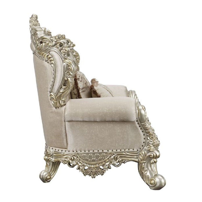 Danae - Sofa - Fabric, Champagne & Gold Finish - Grand Furniture GA