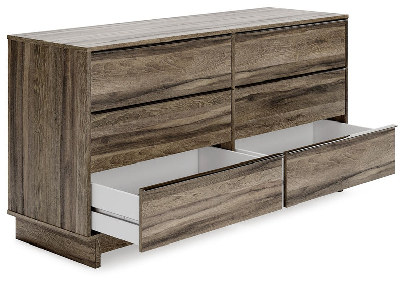 Shallifer - Brown - Six Drawer Dresser.