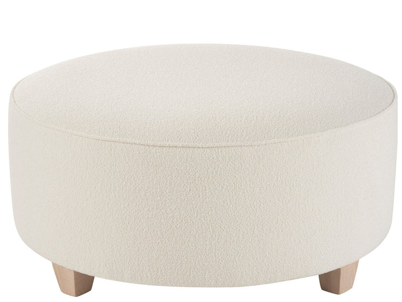 U Choose - Round  42 Ottoman - White