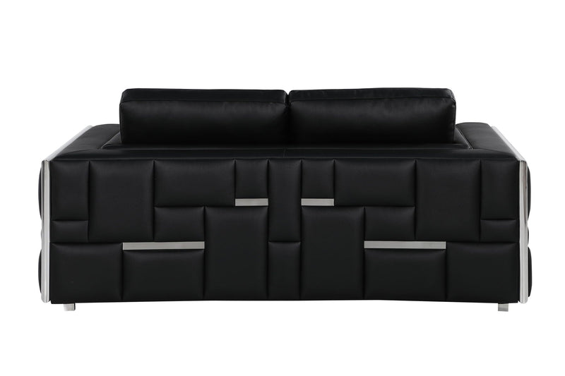 1130 - Top Grain Italian Leather Loveseat.