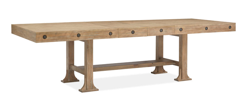 Lynnfield - Trestle Dining Table - Weathered Fawn