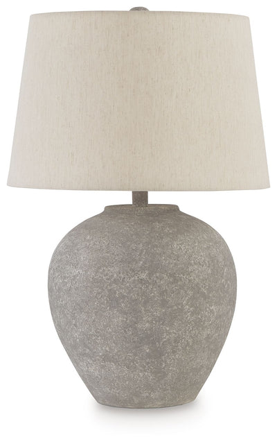 Dreward - Distressed Gray - Paper Table Lamp.