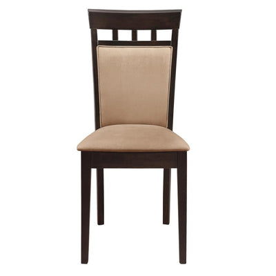 Gabriel - Upholstered Side Chairs (Set of 2) - Cappuccino and Tan.