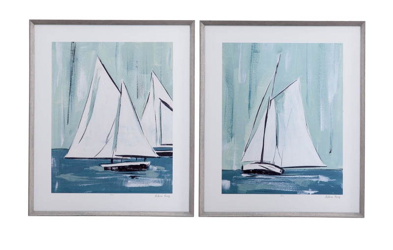 Sailing Winds (Set of 2) - Light Blue