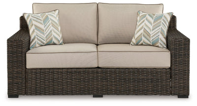 Coastline Bay - Brown - Loveseat W/Cushion.