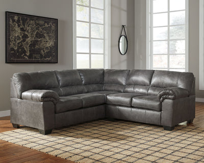 Signature Design by Ashley® Stationary Sectionals Dark Gray / 2 Pc. Sectional Bladen - Sofa - Sectional (Black Friday)